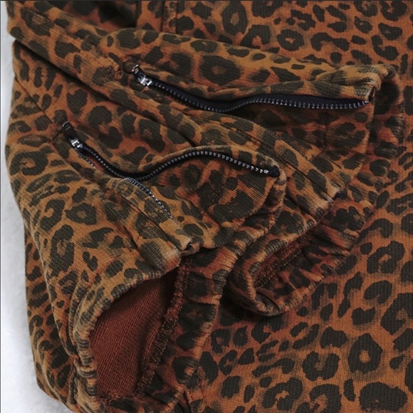 NWT XS Anthropologie X Sanctuary Leopard Joggers - Picture 5 of 6